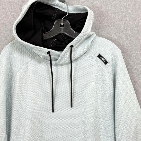 UNRL Elevation Hoodie Size XL Textured Pullover Active Athleisure Training Blue - Picture 5 of 16